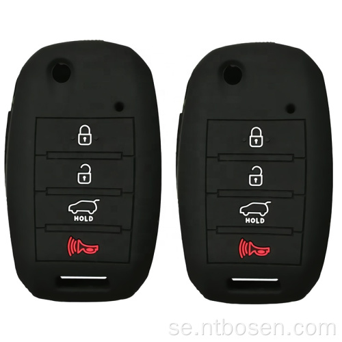 Button Silicone Car Key Housing Jacket